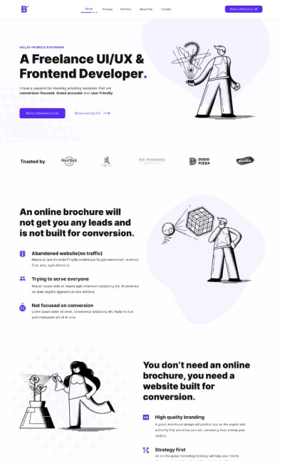 freelance template design page pricing 2